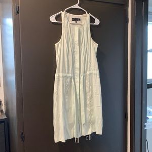 Light teal pastel silk dress/ Size Small